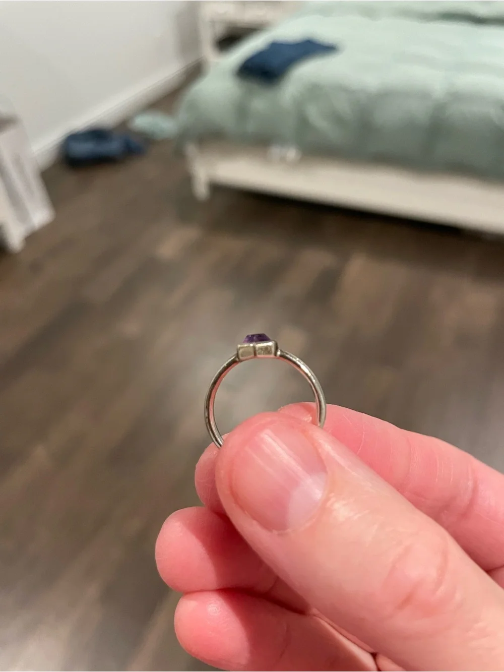 Kendra Scott Davie Sterling Silver Amethyst Band Ring